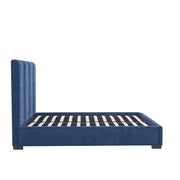 Cama con respaldar en líneas verticales Dk. Blue - Farmacias Arrocha