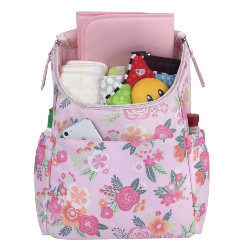 Baby Essential Pk Floral Bkpk Diaperbg - Farmacias Arrocha