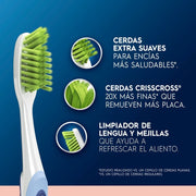 Cepillo de dientes Oral - B, Encías detox, cerdas extrasuaves Crisscross, 3 Unidades - Farmacias Arrocha