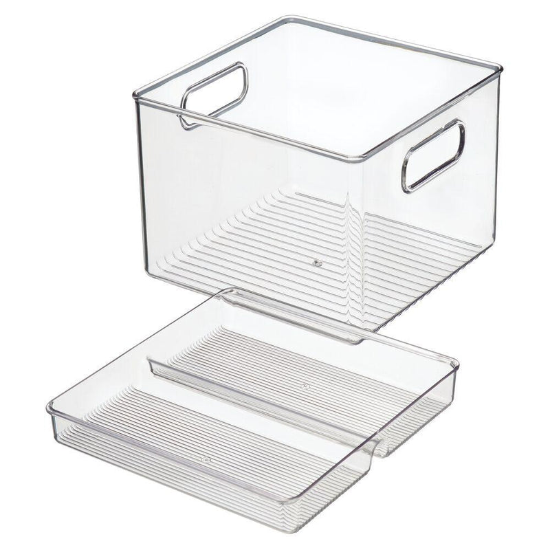 iDesign Canasta Y Bandeja Para Nevera 8" X 8" X 6" - Farmacias Arrocha