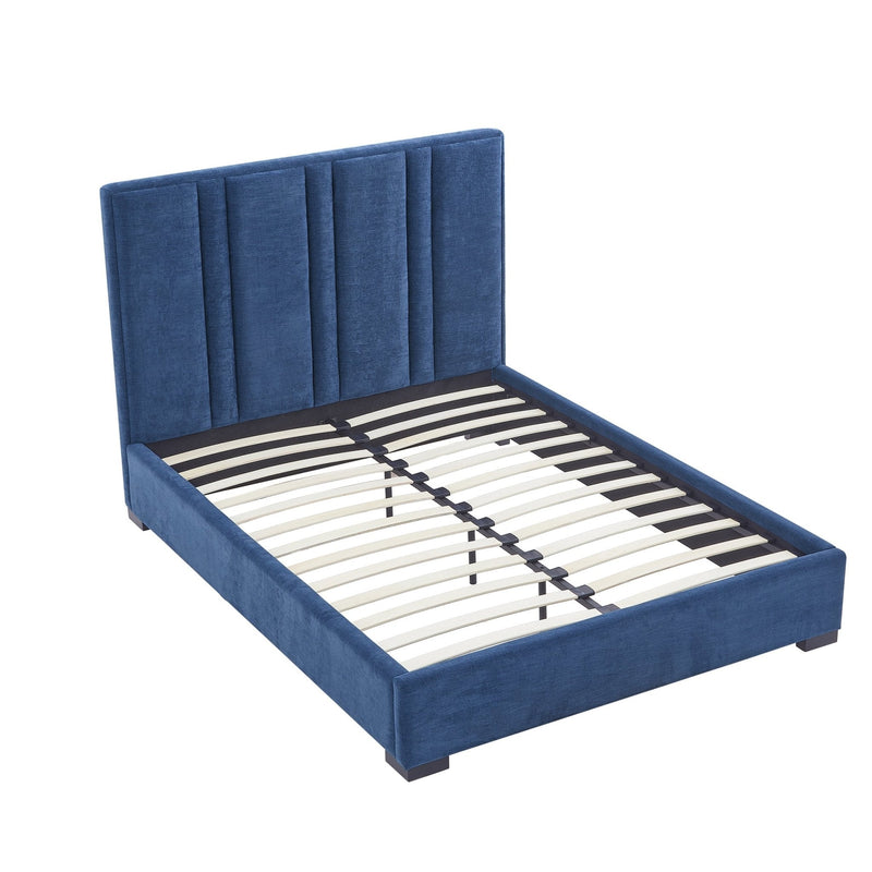 Cama con respaldar en líneas verticales Dk. Blue - Farmacias Arrocha