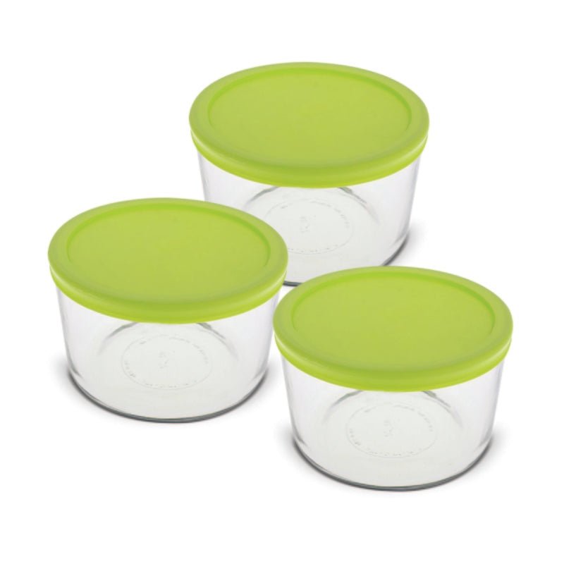 Kitchen Classics Set De Envases De Vidrio De 2Tzs Con Tapa 6Pzs. - Farmacias Arrocha