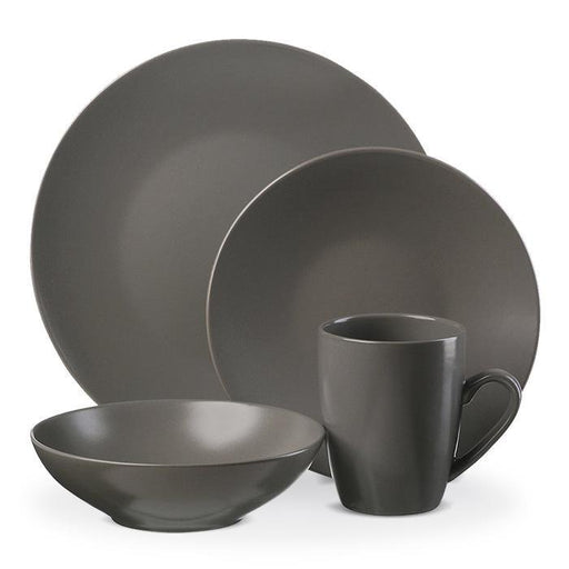 Thompson Pottery Vajilla De 16Pzs Mono Slate - Farmacias Arrocha