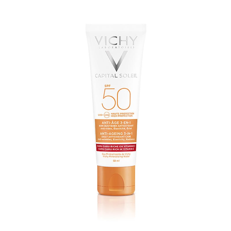 Vichy Capital Soleil Protector Solar anti-edad SPF50 50ml - Farmacias Arrocha
