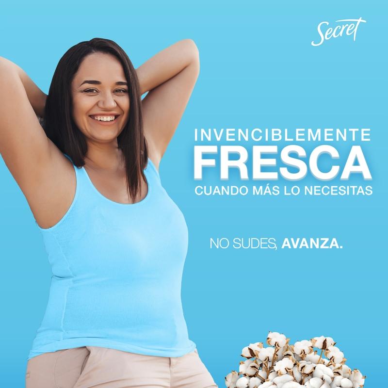 Barra Invisible Antitranspirante Secret Powder Protect Cotton 45 g - Farmacias Arrocha