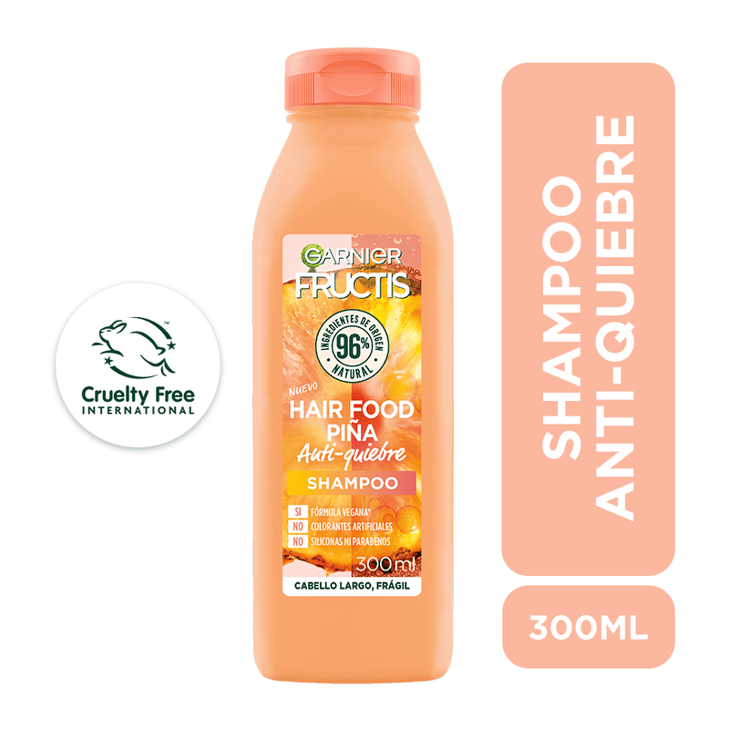 Shampoo Anti - Quiebre Garnier Fructis Hair Food Piña GARNIER FRUCTIS 300 Ml - Farmacias Arrocha