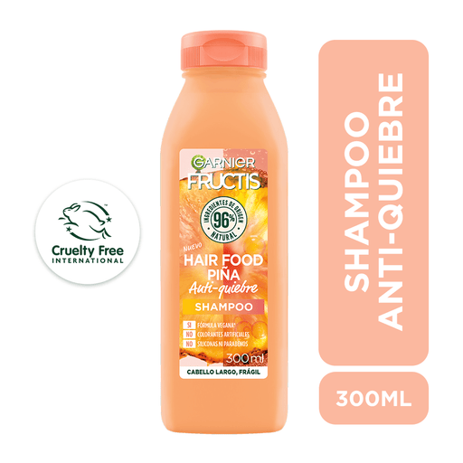 Shampoo Anti - Quiebre Garnier Fructis Hair Food Piña GARNIER FRUCTIS 300 Ml - Farmacias Arrocha