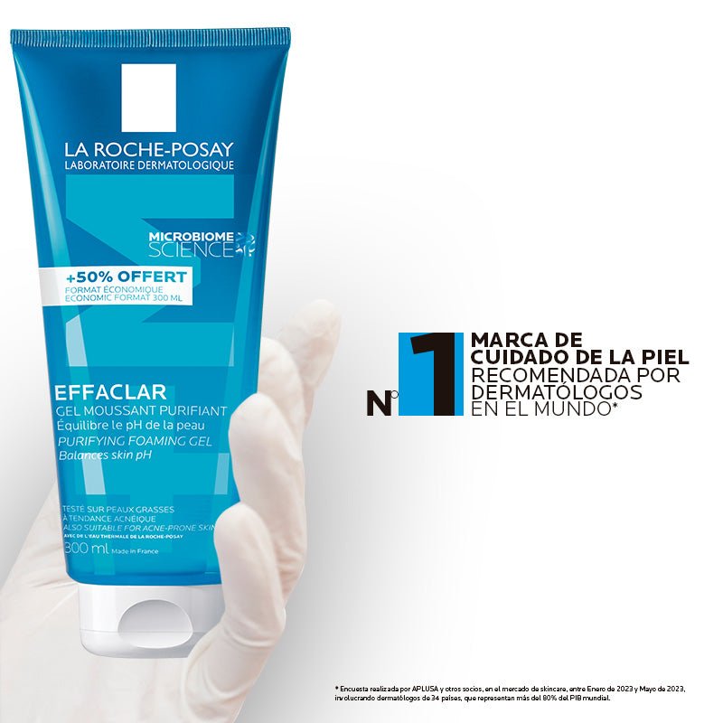 La Roche Posay Effaclar Gel Limpiador Para Piel Grasa 300Ml - Farmacias Arrocha