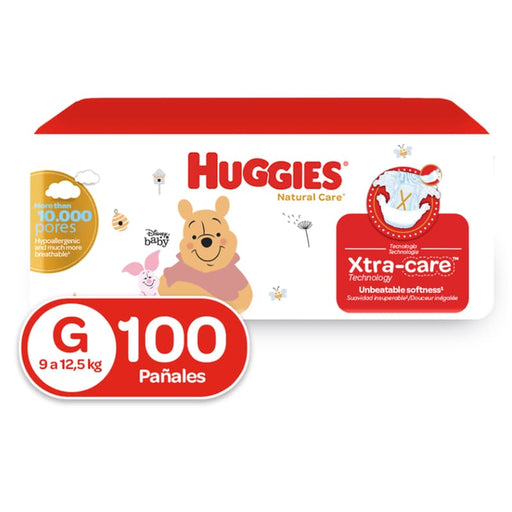 Pañales Huggies Natural Care Etapa 3/G 100U - Farmacias Arrocha