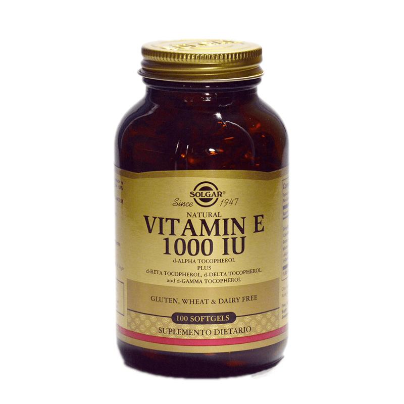 Solgar Vit E Mixed 1000Iu 20X100 Sgl Us - Farmacias Arrocha