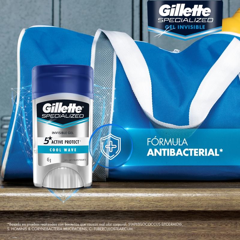 Gel Antitranspirante Gillette Specialized Cool Wave 45 g - Farmacias Arrocha