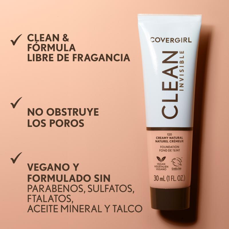 Covergirl Clean Invisible Foundation - Farmacias Arrocha