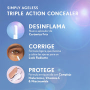 COVERGIRL SIMPLY AGELESS TRIPLE ACTION CONCEALER - Farmacias Arrocha