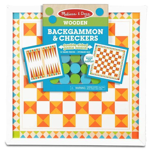 Melissa & Doug Backgammon Y Damas De Madera - Farmacias Arrocha
