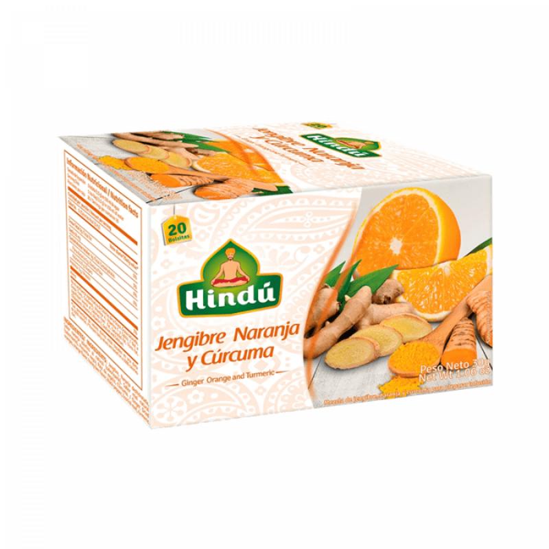 Te Hindu Jengibre Naranja Y Curcuma - Farmacias Arrocha
