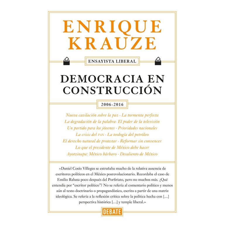Democracia en construcción (Ensayista liberal 6) - Farmacias Arrocha