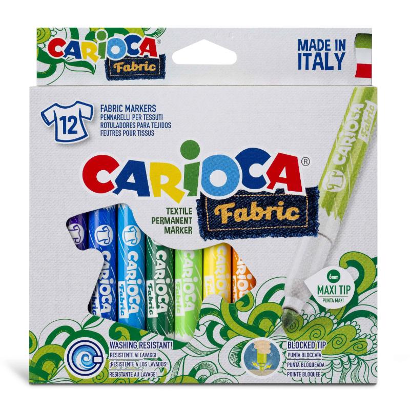 Carioca Fabric Maxi Box 12Pcs Felt Tip - Farmacias Arrocha
