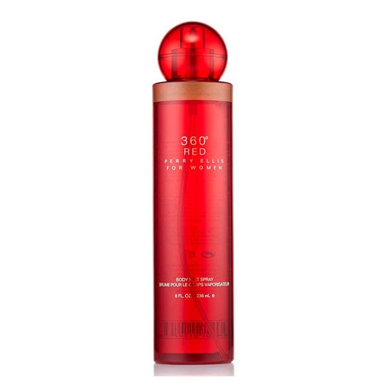 Perry Ellis 360º Red For Women Body Mist Spray 236Ml - Farmacias Arrocha