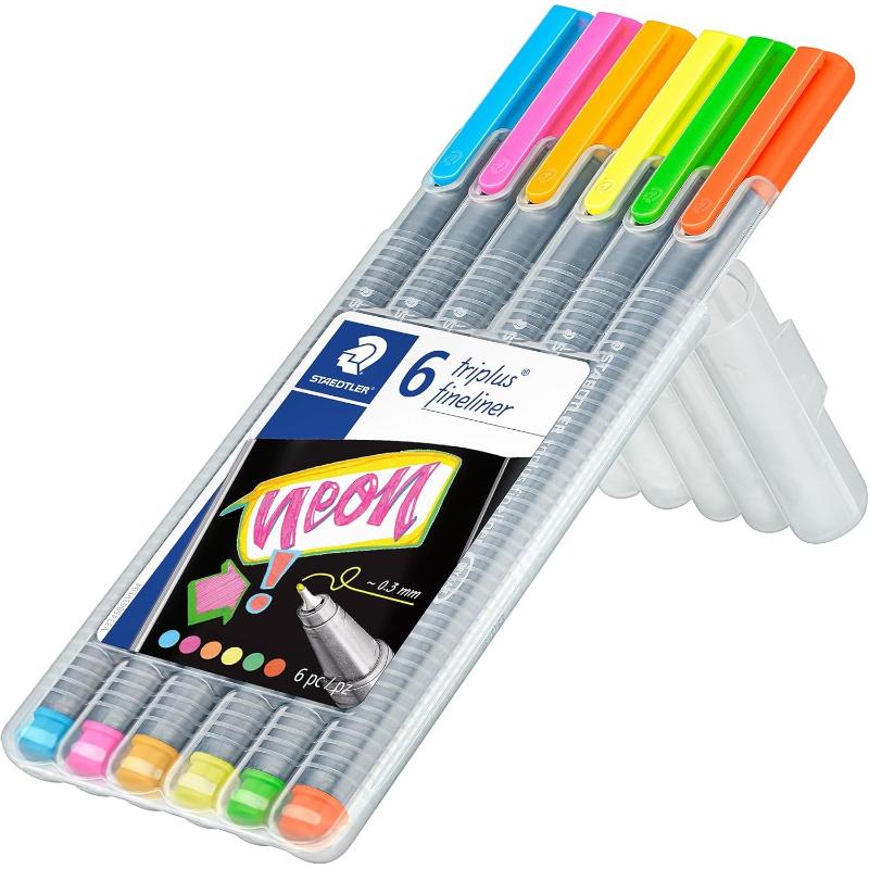 Staedtler Estruche De 6 Rotuladores Neon Punta Fina - Farmacias Arrocha