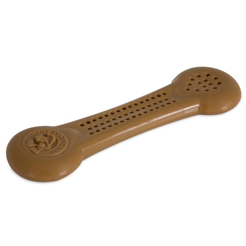 Pet Qwerks Toys Hueso De Nylon Con Sabor A Mantequilla De Maní Large - Farmacias Arrocha
