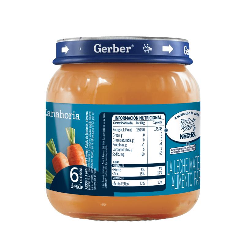 Gerber Pure Zanahoria 113Gr - Farmacias Arrocha