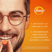 Cebión 500Mg Tabletas Masticables De Vitamina C Sabor A Mandarina Por 12 Unidads - Farmacias Arrocha