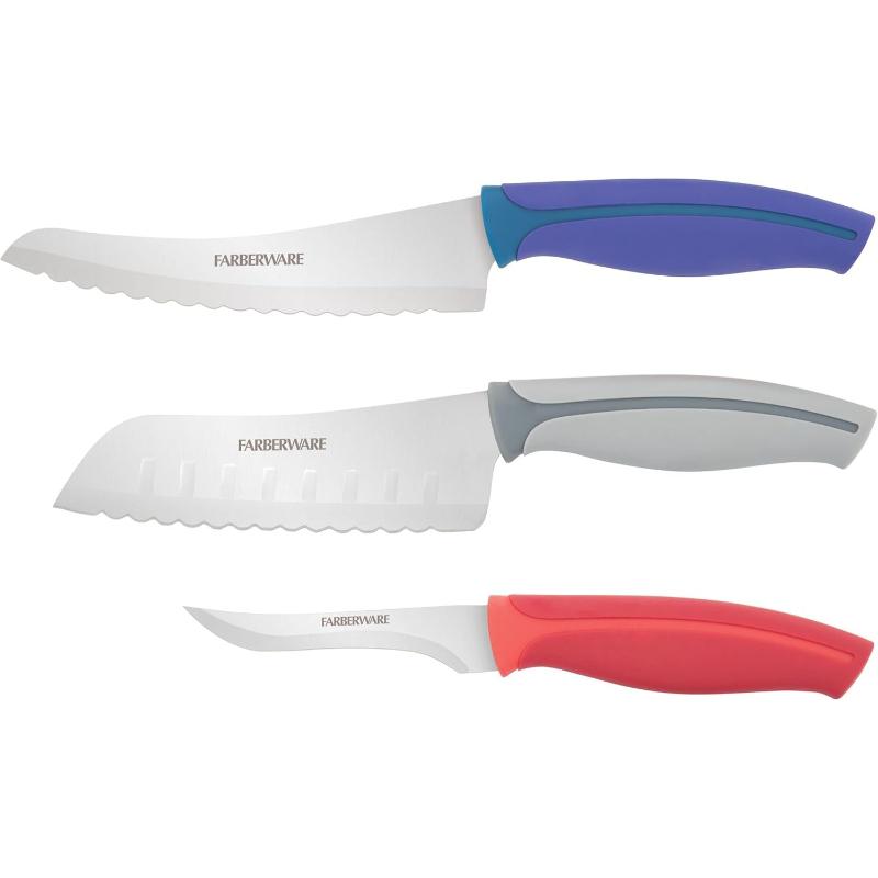 Faberware Set De 3 Cuchillos De Cocina Multiusos - Farmacias Arrocha