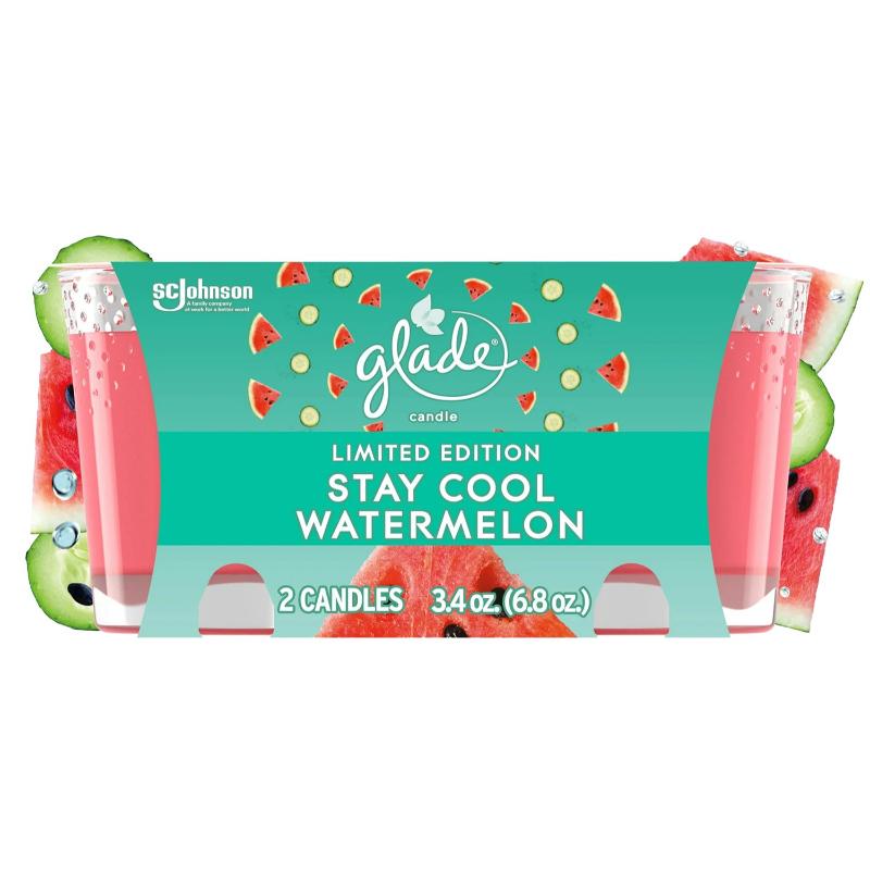 Glade Set De 2 Velas Stay Cool Watermelon 3.4Oz - Farmacias Arrocha