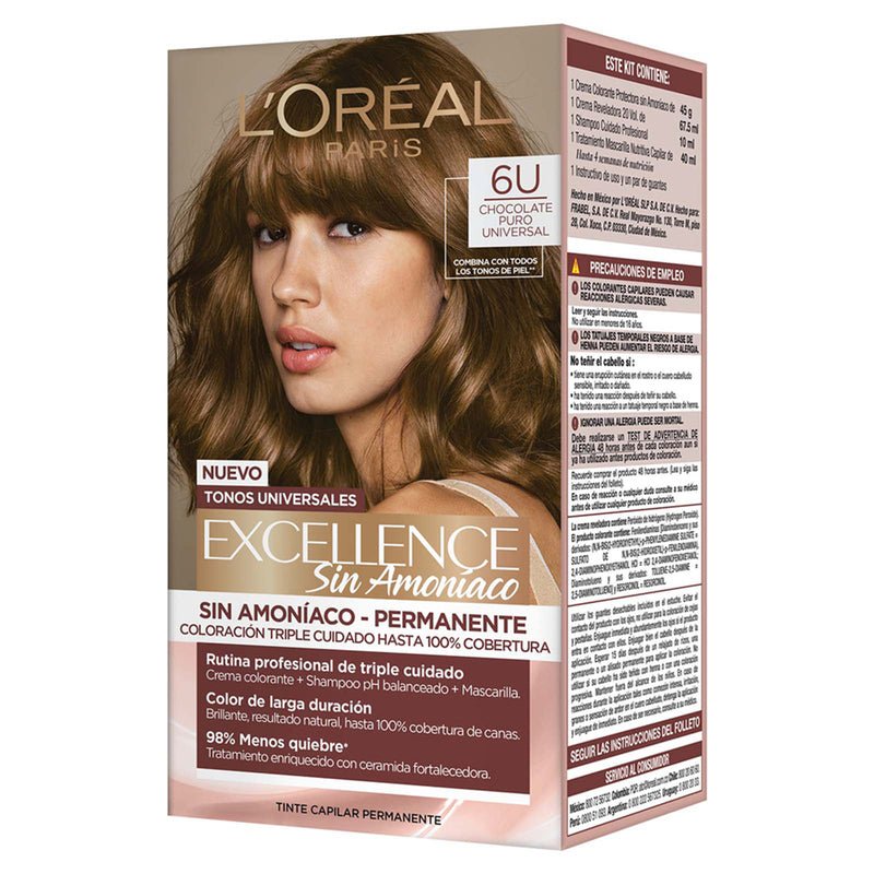 L'Oreal Tintura Permanente Excellence Sin Amoniaco - Farmacias Arrocha
