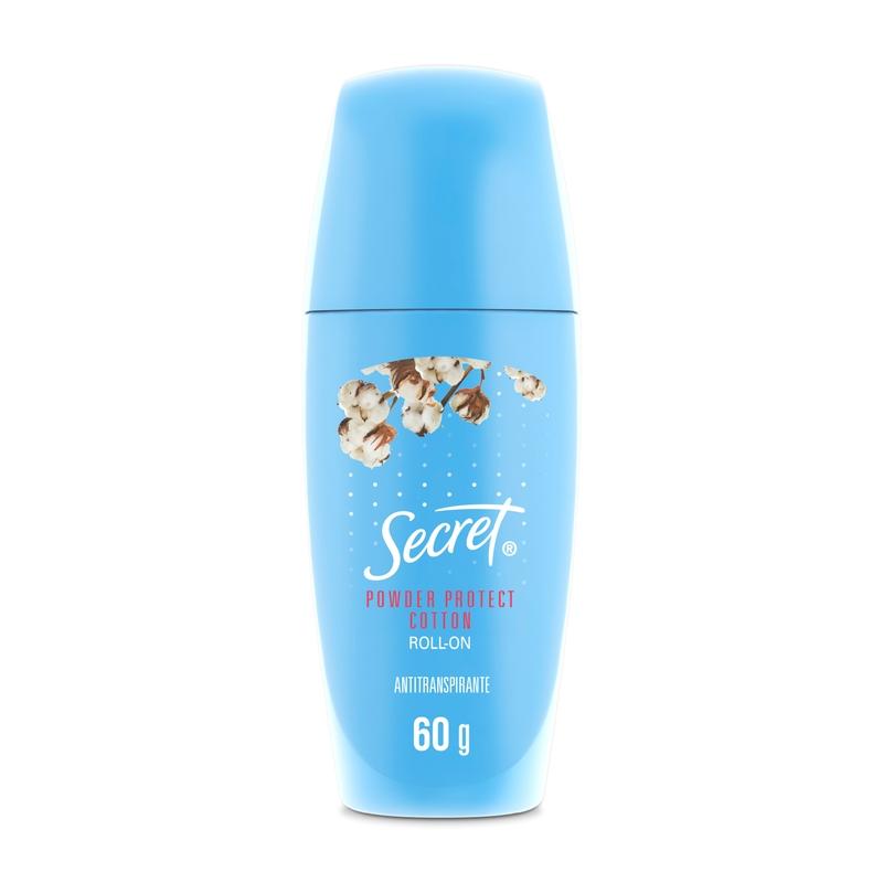 Roll - on Antitranspirante Secret Powder Protect Cotton 60 g - Farmacias Arrocha