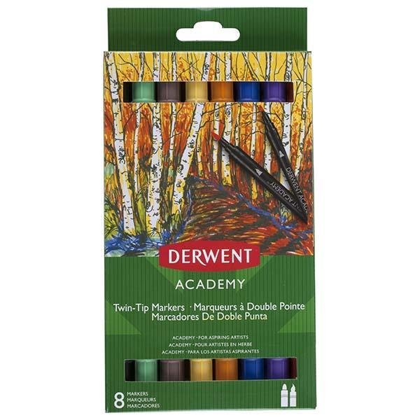 Derwent Academy Marcadores Doble Punta Brocha - Farmacias Arrocha