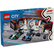 Lego City garaje de F1 con Coches Mercedes AMG y Alpine - Farmacias Arrocha