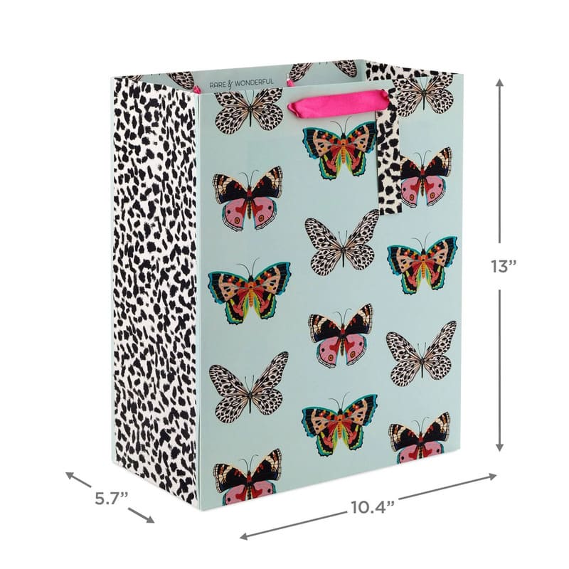 Hallmark Bolsa De Regalo Mariposas En Color Menta de 13" - Farmacias Arrocha