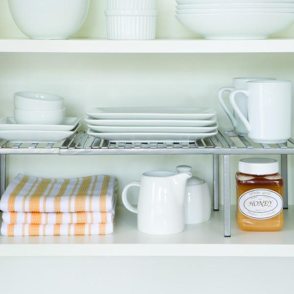 Seville Classics Expandable Shelf Grey