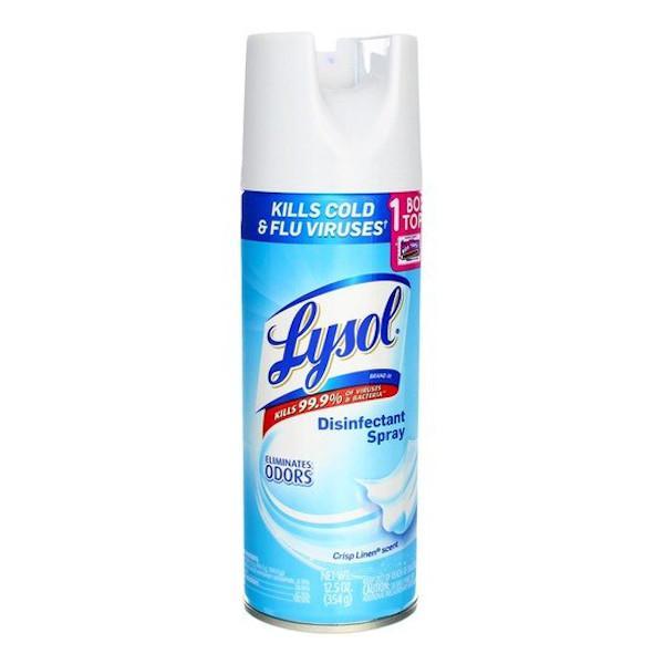 Lysol Spray Ambiental Crisp Linen 12Oz