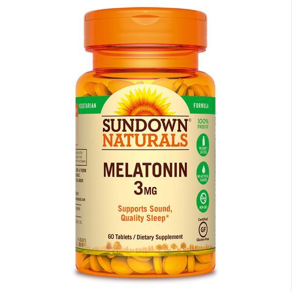Sundown Naturals Melatonin 3mg  60 Tablets