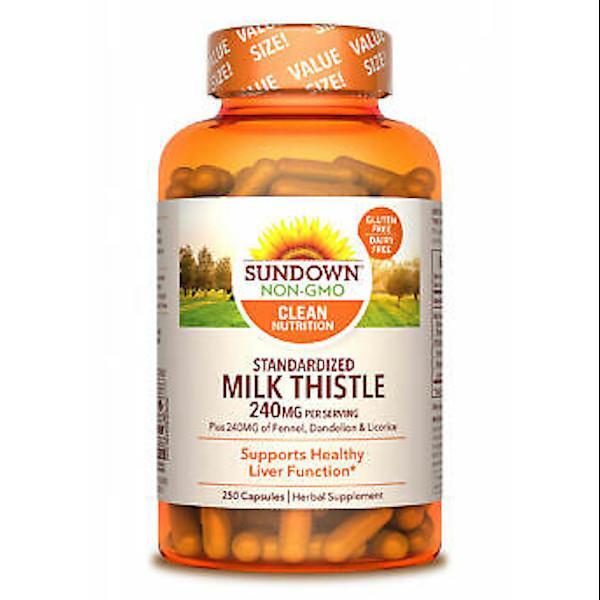 Sundown Naturals Milk Thistle Xtra 240 mg/ 250  capsulas