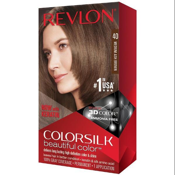 Revlon Colorsilk Tinte #40 Castaño Medio Cenizo