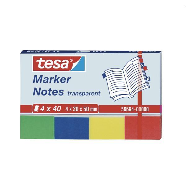 Tesa Notas Marcadoras Transparentes 20Mmx50M