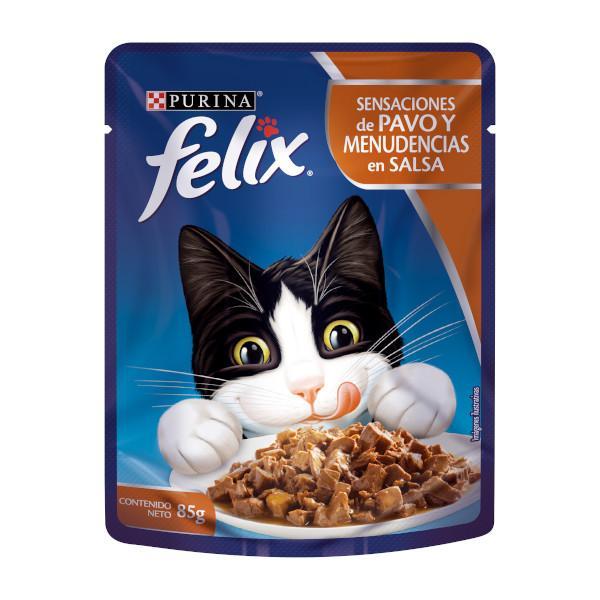 Purina Felix Purina Cat Sensaciones De Pavo Y Men.