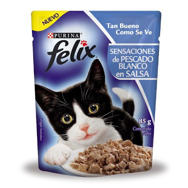 Purina Felix Sensaciones De Pescado Blanco En Salsa