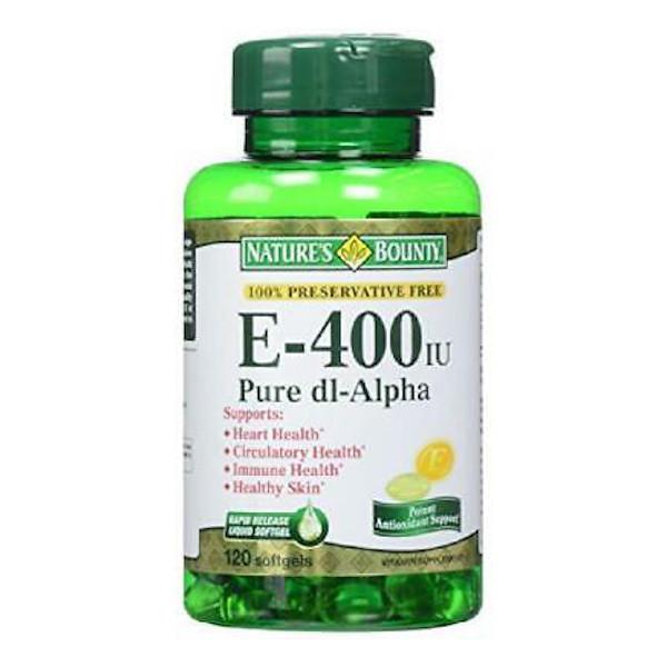 Nature's Bounty Vitamina E 400 PURE DL-ALPHA 120 SOFTGELS