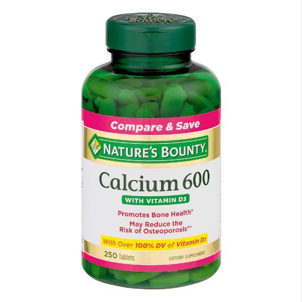 Nature's Bounty Calcium 600 + D High Potency Tablets