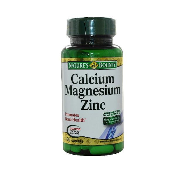 Nature's Bounty Calcium Magnesium Zinc De 100 Tabletas