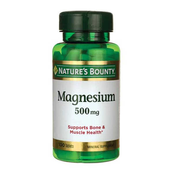 Nature's Bounty Magnesium 500 Mg De 100 Tabletas
