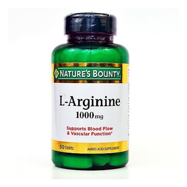 Nature's Bounty L Arginina 1000 mg de 50 tabletas