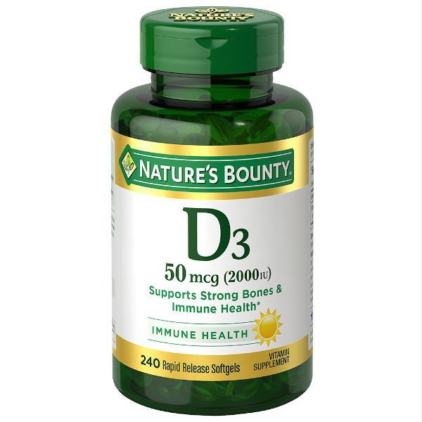 Nature's Bounty Super Strenght D3 2000 200 Softgels