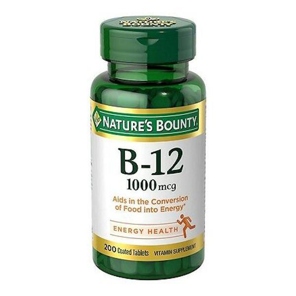Nature's Bounty Vitamina B12 1000 mcg Value Size 200 tabletas