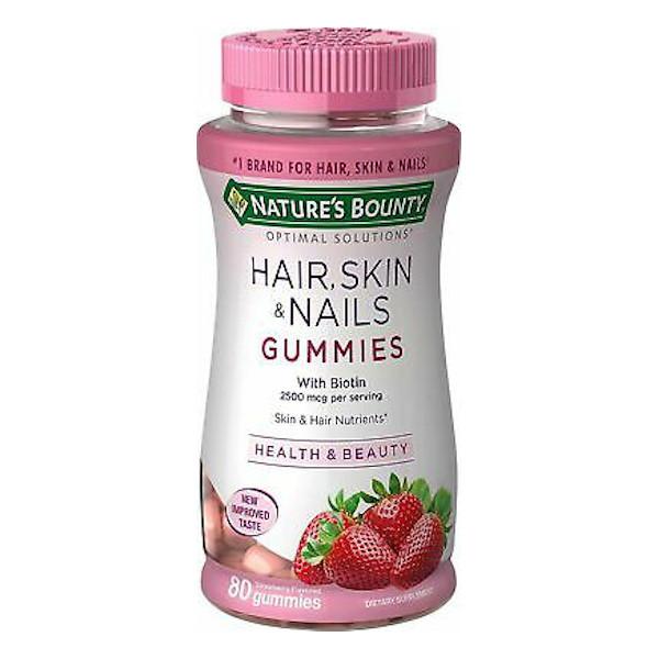 Optimal Solutions  Hair Skin Adn Nails 80 Gomitas