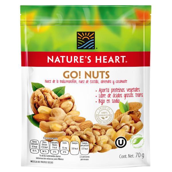 Nature's Heart Go Nuts 70Gr